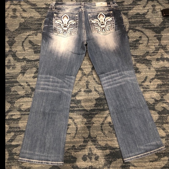 ‼️SOLD‼️ NWT Womens Miss Me Mid-Rise Easy Boot Jeans Size 36 - Picture 5 of 14
